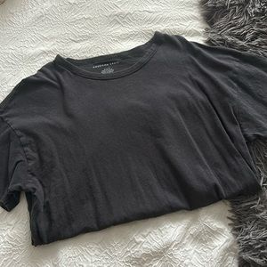 dark grey/black american eagle oversized tee
